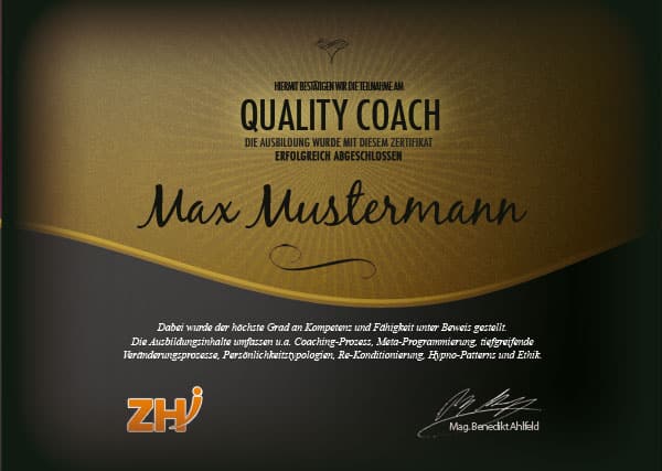 Quality Coach Zertifikat